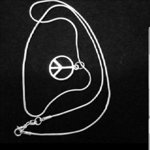 Luxury Brand Accessories - Peace Sign 22"Inch \.925 Sterling Silver Necklace Luxury Brand Accessories - Peace Sign 22"Inch \.925 Sterling Silver Necklace